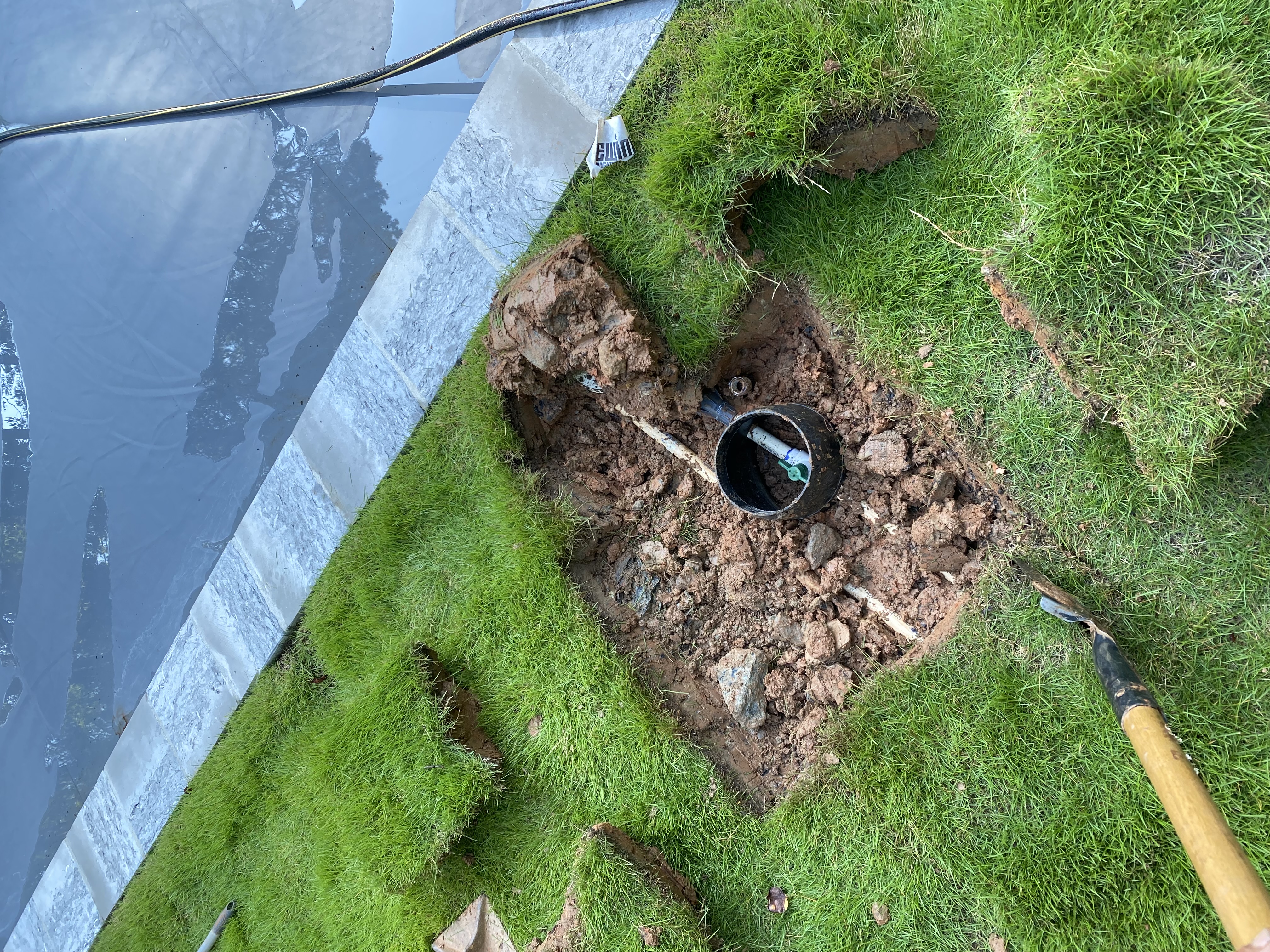irrigation repair beore-2